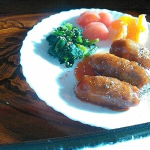 節約♪満腹♪豆腐の肉巻き